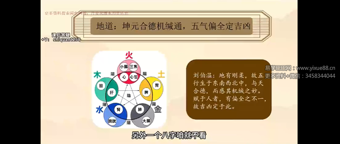 知易而行梁兴扬 滴天髓精解25集视频课