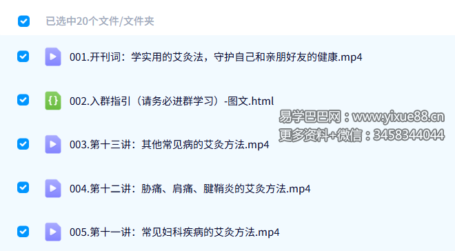徐泊涛 身心同调之 内证艾灸实战精讲20集
