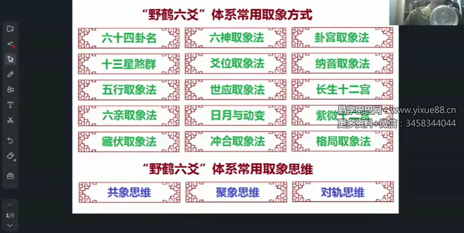 朱辰彬 2021年《野鹤六爻深化理论实例讲座》