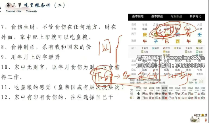 卯丁盲派八字高级班8集