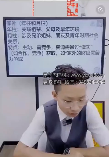 夏光明 夏君湛（德君）《一目了然解析盲派寻根基,找出处，论分额，辨真假，全部一次性学完》【交付课】视频1集